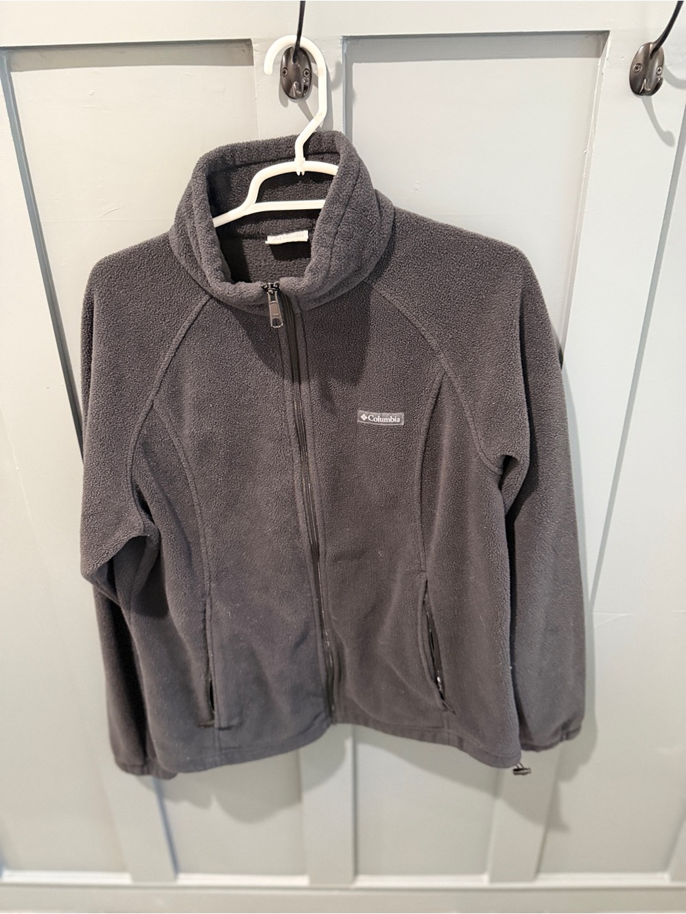 Columbia Gray Full-Zip Fleece Jacket